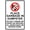Warning Sign 4, variant on Place Garbage In Dumpster Do Not Throw Or Leave On Ground Boxes Broken Down - 8"x12" Metal Poster, Waste Management Decor for Home Bar Kitchen Coffee Man Cave Garage