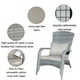 thumbnail image 6 of Gzxs High Back Patio Chairs Set of 2 - Gray Wicker Chairs Outdoor Seating, Rattan Outdoor Club Armchair with Cushions for Deck Porch Backyard, 6 of 7