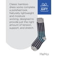 thumbnail image 7 of MeMoi Men's Houndstooth Bamboo Dress Crew Socks - Mens - Male, 10-13, Med Gray Heather, 7 of 7
