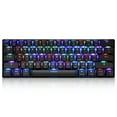 thumbnail image 1 of MOTOSPEED MOTOSPEED CK61 Clavier de Jeu Mécanique RVB Compact avec Interrupteurs OUTMU Rouges, 61 Touches, Éclairage Personnalisable, USB 2.0, Noir, 1 of 6