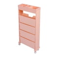 thumbnail image 1 of Movable Bookcase with Wheels, Mobile Floor Standing Bookshelf, Multi Layers Large Capacity Book Storage Rack Shelf for Classroom Bedroom Living Room, Gifts for Kids, 1 of 7