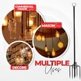 thumbnail image 3 of String Light Poles 4 Pack 9ft String Light Poles for Outside, Outdoor String Light Pole for Garden, Outdoor Light Poles for String Lights, Patio String Light Poles for Fence - Black, 3 of 7