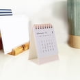 thumbnail image 4 of Mini Calendrier de Bureau 2024 2025 Calendrier de Table Spirale Décor, 4 of 9