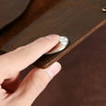 thumbnail image 4 of Cartera larga vintage de cuero Crazy Horse, cartera triple de cuero genuino para hombre, cartera de mano multifuncional de piel de vaca con capas para negocios para hombre, 4 of 6