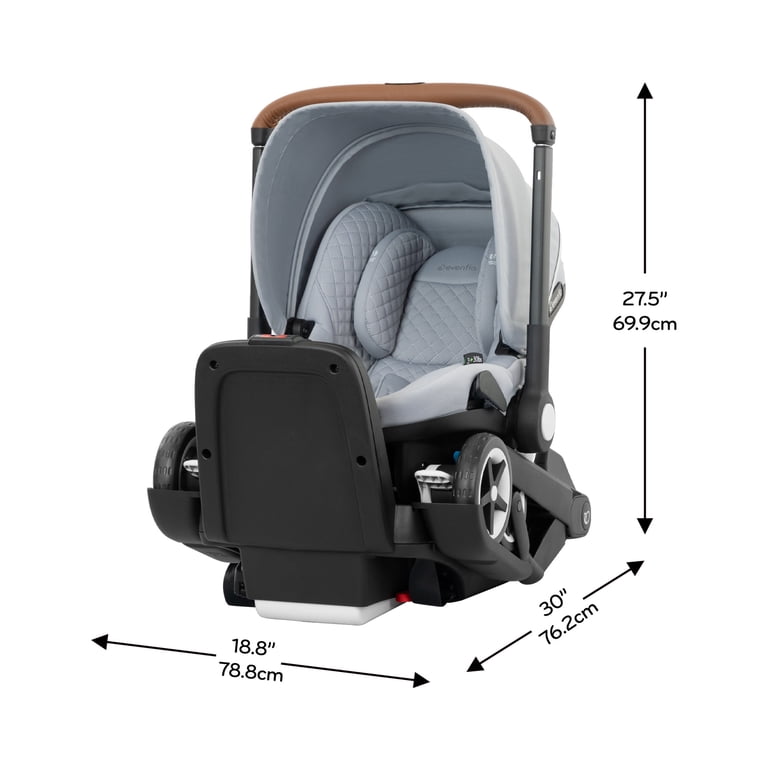 Evenflo Shyft DualRide Infant Car Seat Stroller Combo with Storage