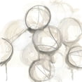 thumbnail image 2 of Vess, June Erica 20x20 White Modern Wood Framed Museum Art Print Titled - Neutral Lanterns I, 2 of 4
