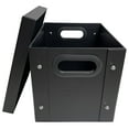 thumbnail image 2 of 2 CheckOutStore Black 7" Vinyl Record 45 RPM Storage Box, 2 of 5