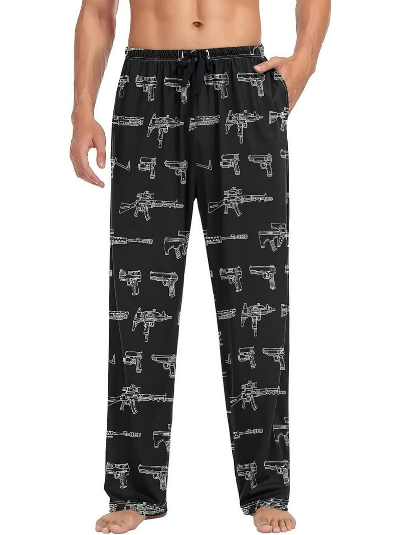 Top-kevin Multi- Dachshund Pajama Pants for Men PJs Bottoms Sleep