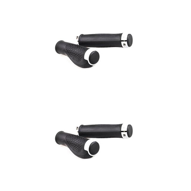 Advancent 1 par de empuñaduras de manillar de bicicleta de montaña de 13cm, empuñaduras de goma antideslizantes para bicicleta, bloqueo de bicicleta blanco 2piezas Advancent CBP049510
