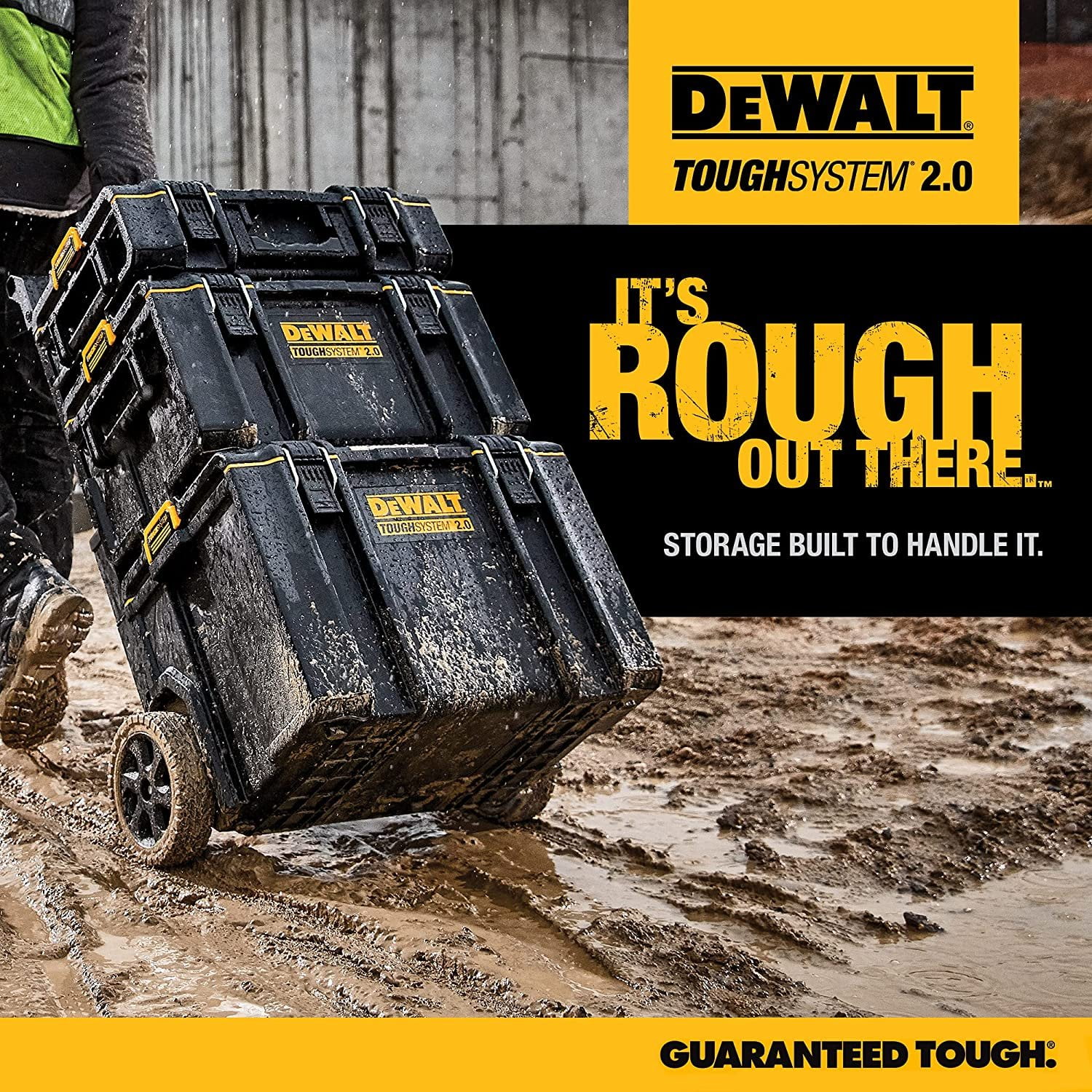 DEWALT TOUGHSYSTEM 2.0, Extra Large Tool Box, 22 in., 123 lbs. Capacity  DWST08400 