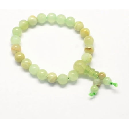 1Pcs Yellow Jade Beaded Stretch Bracelets Pale Green Jewelry Making Bracelets Classic Bracelet for Necklace Bracelet Jewelry Making 50mm 21pcs/strand for DIY