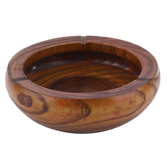 Cenicero para cigarrillos, forma redonda, bandeja para cenizas de cigarros trabajada en latón a mano (16*4cm)