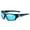 Bright black blue, variant on Mens Polarized Sunglasses Titanium Plastic Frame Anti Reflective Mirror Lens UV 400 Protection Outdoor Riding Glasses
