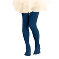 thumbnail image 2 of YOUYEDIAN Girls Ballet Tights Toddler Soft Footed Dance Tights Kids Stretch Skinny Leggings (Navy, 2XL), 2 of 5