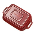 thumbnail image 4 of Staub Ceramic 2-pc Rectangular Baking Dish Set - Rustic Red, 4 of 6
