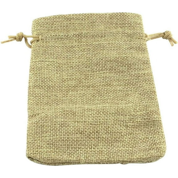 10 Pcs 7.08" Long Burlap Packing Pouches with Drawstring Design Linen Burlap Pouches Gift Bags Small Candy Pouch Gunny Sack Bags for Christmas Party Wedding Favors Jewelry Bags Dark Khaki making