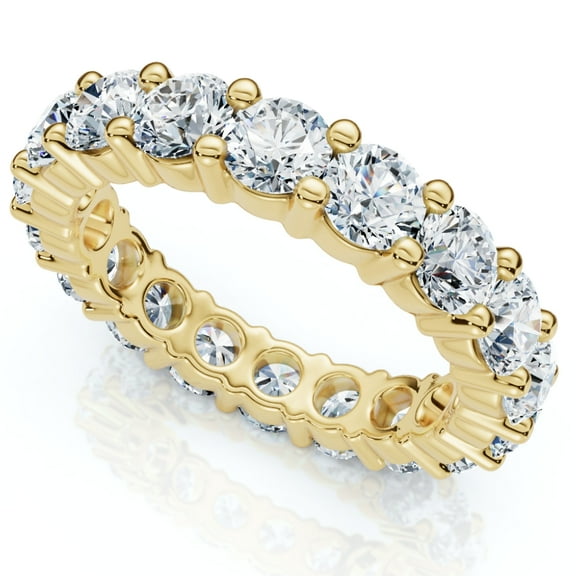 Pompeii 4 Carat Diamond Eternity Ring 14K Yellow Gold (J/K,I2/I3)