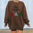 thumbnail image 2 of Dyegold Ugly Christmas Sweatshirt Women Sales Casual Novelty Ladies Sweater Teen Girls Xmas Tree Graphic Shirts Funny Plus Size Crewneck Pullover Holiday Hoodie Merry Christmas Blouse, 2 of 5