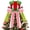 Red7, variant on olkpmnmk Candy Cane Christmas Tree Topper, Christmas Tree Toppers Decorated with Peppermint Candy, Candy Canes and Bows Ribbons,Top Hat Christmas Tree Topper for Home Office Tree Decoration Xmas Gift