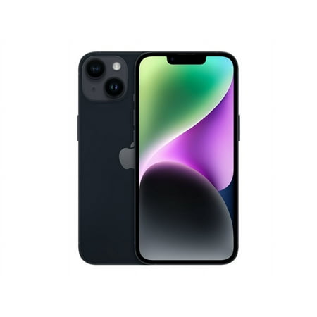 Apple iPhone 14 - 5G smartphone - dual-SIM / Internal Memory 128 GB - OLED display - 6.1" - 2532 x 1170 pixels - 2x rear cameras 12 MP, 12 MP - front camera 12 MP - demo - midnight