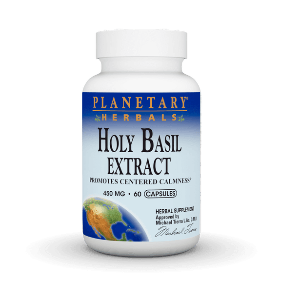 Planetary Herbals Holy Basil Extract 450 mg 60 Capsule