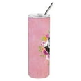 thumbnail image 2 of Carolines Treasures CK4151TBL20 Siberian Husky Design1 Pink Flowers Stainless Steel 20 oz Skinny Tumbler 20 oz, 2 of 3