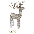 thumbnail image 2 of Alpine Corp AUH164 34 in. Rattan Reindeer with 50 Halogen Lights - Brown, 2 of 5