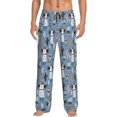 thumbnail image 2 of Picia Llamas And Cactus Mens Soft Woven Cotton Elastic Waistband Sleep Pajama Pant Lounge Sleep Pant With Pockets And Drawstring-XX-Large, 2 of 9