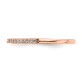 thumbnail image 3 of Solid 14k Rose Gold Diamond Wedding Band Ring Size 6 (.2 cttw.), 3 of 7