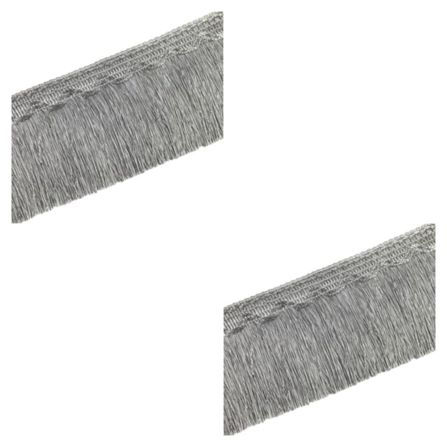 Cateissary Recorte de flecos de borlas duradero y de moda para proyectos de bricolaje Recorte de flecos de borlas para coser gris 5 gris cinco 2Conjunto