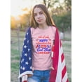thumbnail image 2 of 4Th Of July Happy T-Shirt Juniors -Image by Shutterstock,  x-Large, 2 of 4