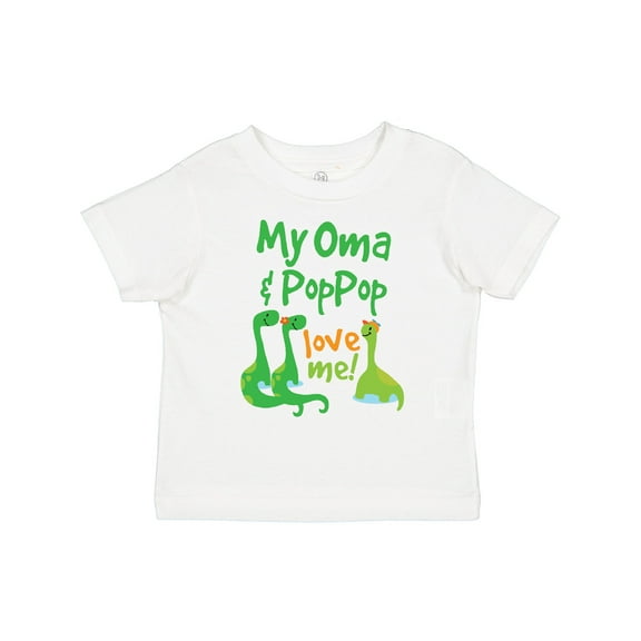 Inktastic Oma and Poppop Love Me Grandson Dinosaur Boys Toddler T-Shirt