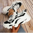 thumbnail image 1 of XIAQUJ Chaussures de Course à Lacets pour Femmes Chaussures de Sport Espadrilles Blanches Espadrilles Mode pour Femmes Noir 8(40), 1 of 6