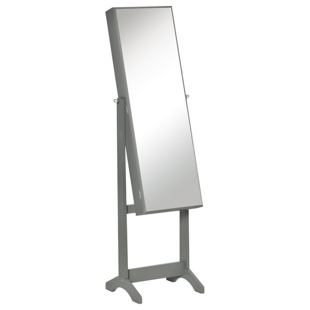 HOMCOM Armoire à Bijoux sur Pied, Organisateur de Bijoux Verrouillable