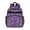 Alien Spacesuit Purple, variant on Alien Head Black Pattern Backpack for School, Cute School Bag with Adjustable Shoulder Straps and Padded Back, 15.25"x11.5"x5.25"