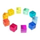 thumbnail image 5 of 100 cubos acrílicos arcoíris para niños pequeños, cubos apilables cognitivos de colores, juego de bloques de construcción, rocas para pecera, relleno, 5 of 10