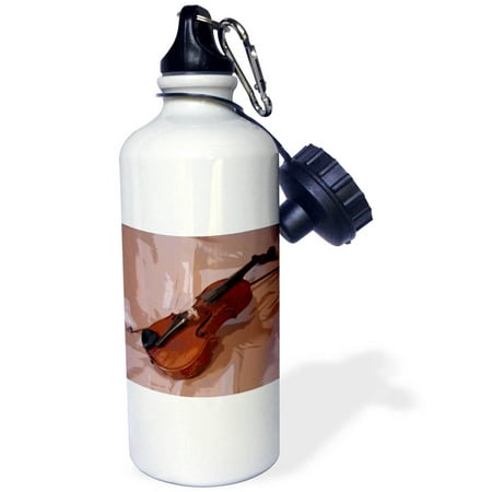 

3dRose Violin Abstract Sports Water Bottle 21oz
