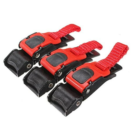 Pull Buckle - TOOGOO(R) 3x Plastic Motorcycle Helmet Speed Clip Chin Strap Quick Release Pull Buckle New