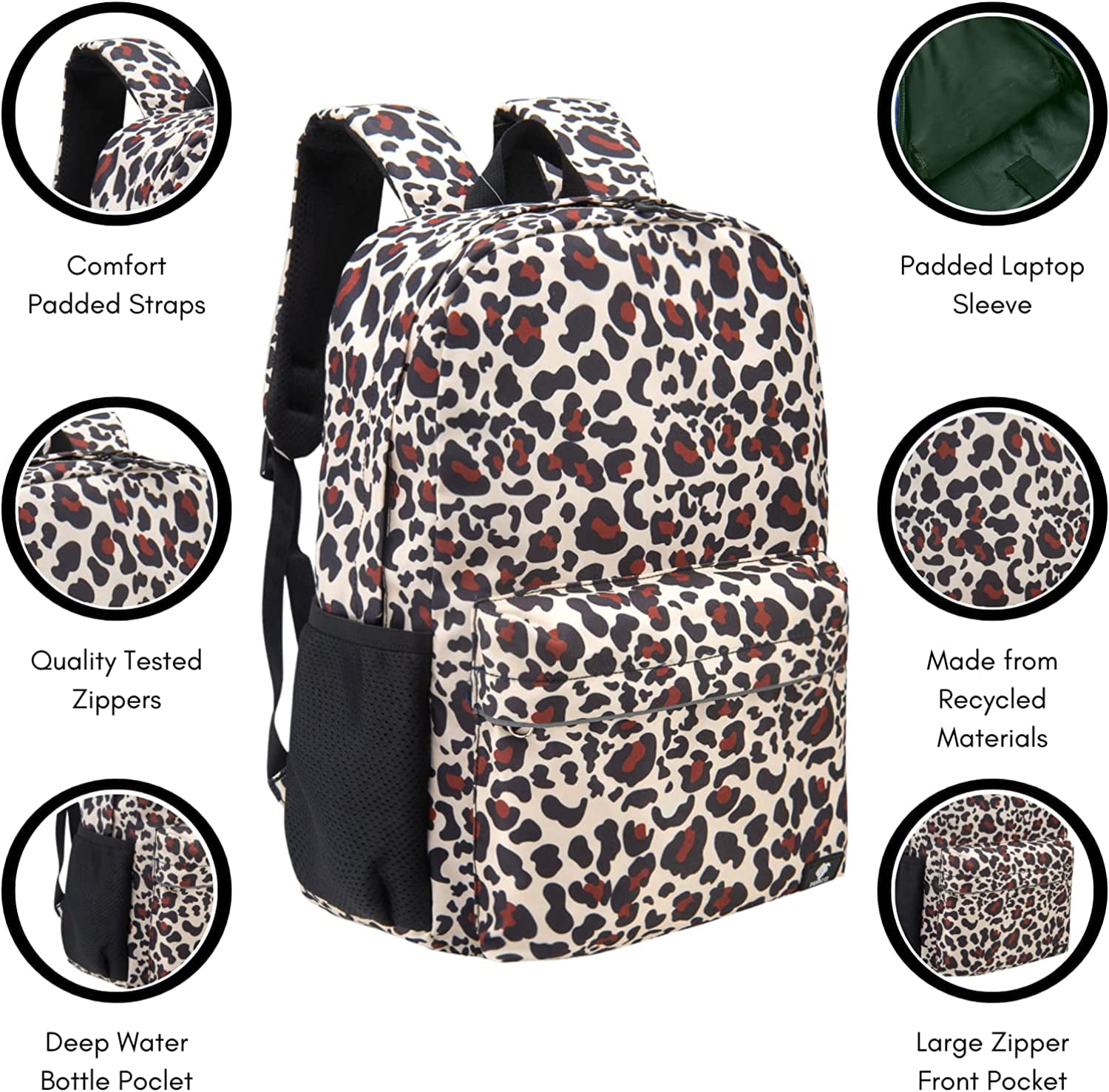 Fenrici Kids Backpack for Girls Recycled School Bag With Padded Laptop Compartment Boys Teens Ideal for Everyday Use 