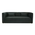 thumbnail image 3 of Callie Black Velvet Sofa, 3 of 4