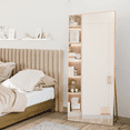 thumbnail image 4 of CISTEROMAN Full Length Floor Mirror 65"x24" Large Full Body Mirror Standing Mirror Wall Mirror Big Gold, 4 of 4