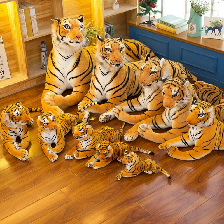 Fairnull Plush Tiger Soft Comfortable Stuffed Animal Yellow Big