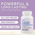 thumbnail image 3 of Curist Fexofenadine 180mg Tablet 200 Count Fexofenadine Hydrochloride 180 mg Antihistamine Allergy Relief, 3 of 8