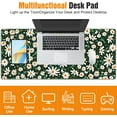 thumbnail image 3 of Healing & Cute Little Daisy Pattern Mouse Pad, Beautiful Flowers Design Extra Large Full Desk Mouse Pad for Pleasant Office Work & Home Study, High Performance Gaming Mouse pad for Gamer (35.4x15.7in), 3 of 6