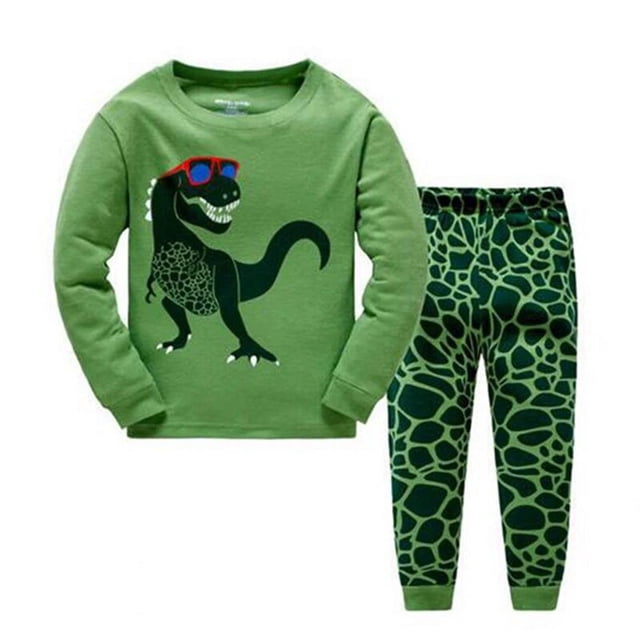 Conjunto de pijamas para niños y bebés, ropa de dormir de otoño, camisetas de manga larga y pantalones, novedad, 2 unidades