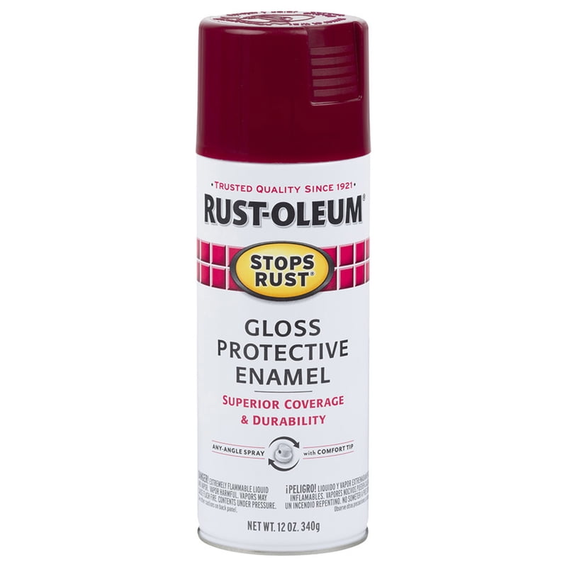RustOleum Stops Rust Gloss Merlot Protective Enamel Spray Paint 12 oz