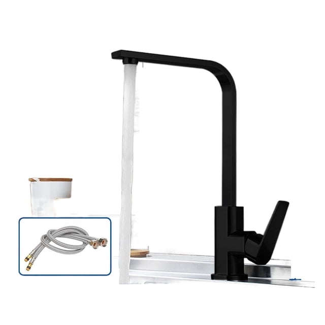 Kitchen Faucet Pull Out Tap 2 Function Stream Sprayer Single Handle 304 Stainless Steel Kitchen Sink Hot Cold Water Mixer Taps ,Built To Last