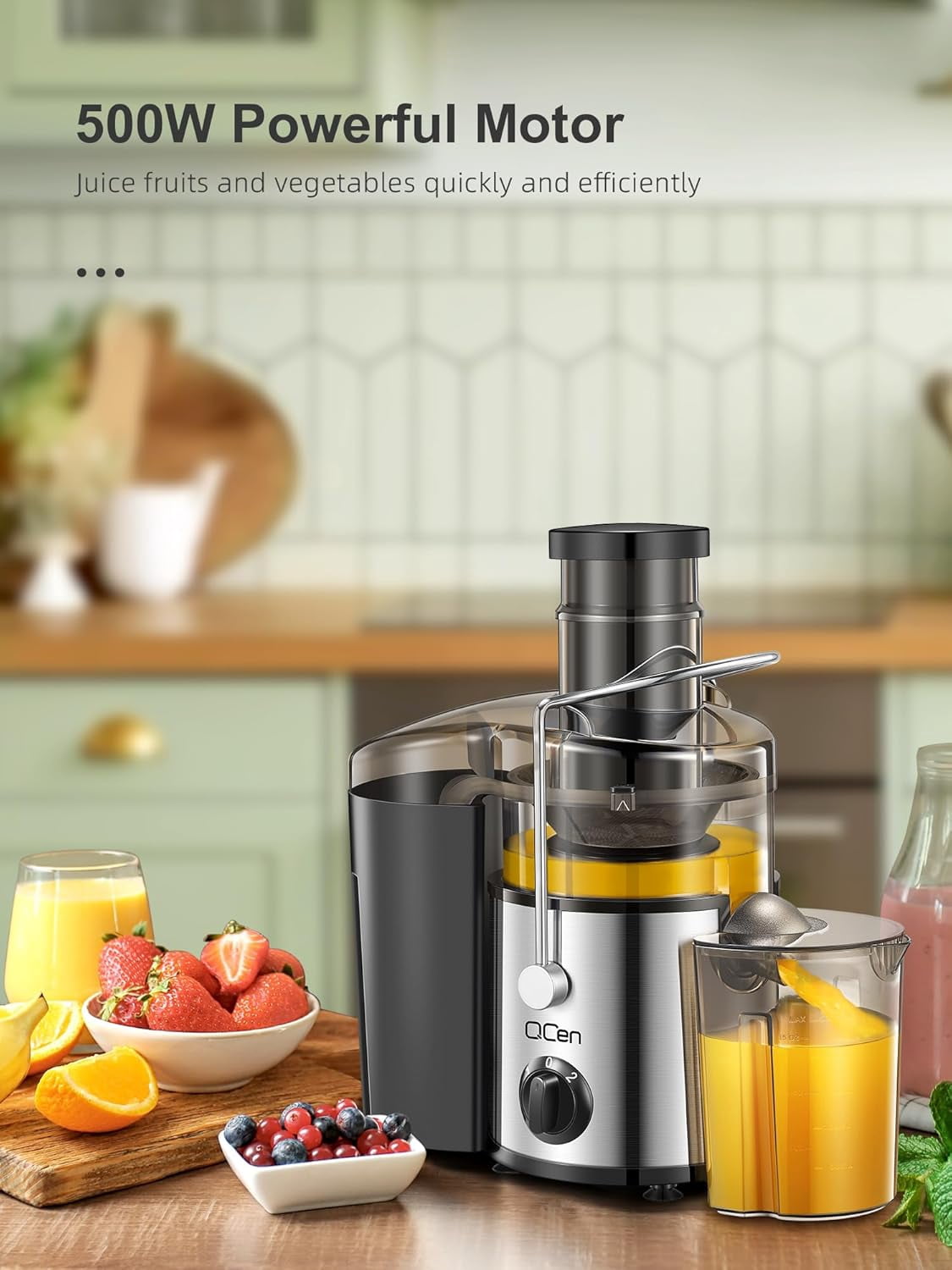 Kuvings Whole ジューサー レッド Kuvings Power Cold Juice Machine - Whole Slow Juicer, Silver
