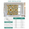 thumbnail image 6 of Summer Sunflowers Tie Up Curtains for Windows 45 Inch Length Balloon Curtains Kitchen Adjustable Balloon Window Shade Pastoral Black Plaid Farmhouse Tie Up Valance Bathroom Curtain Window 42"x45", 6 of 6