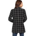 thumbnail image 4 of Chaqueta informal ligera con mangas enrollables y blazer abierto para mujer, 4 of 5